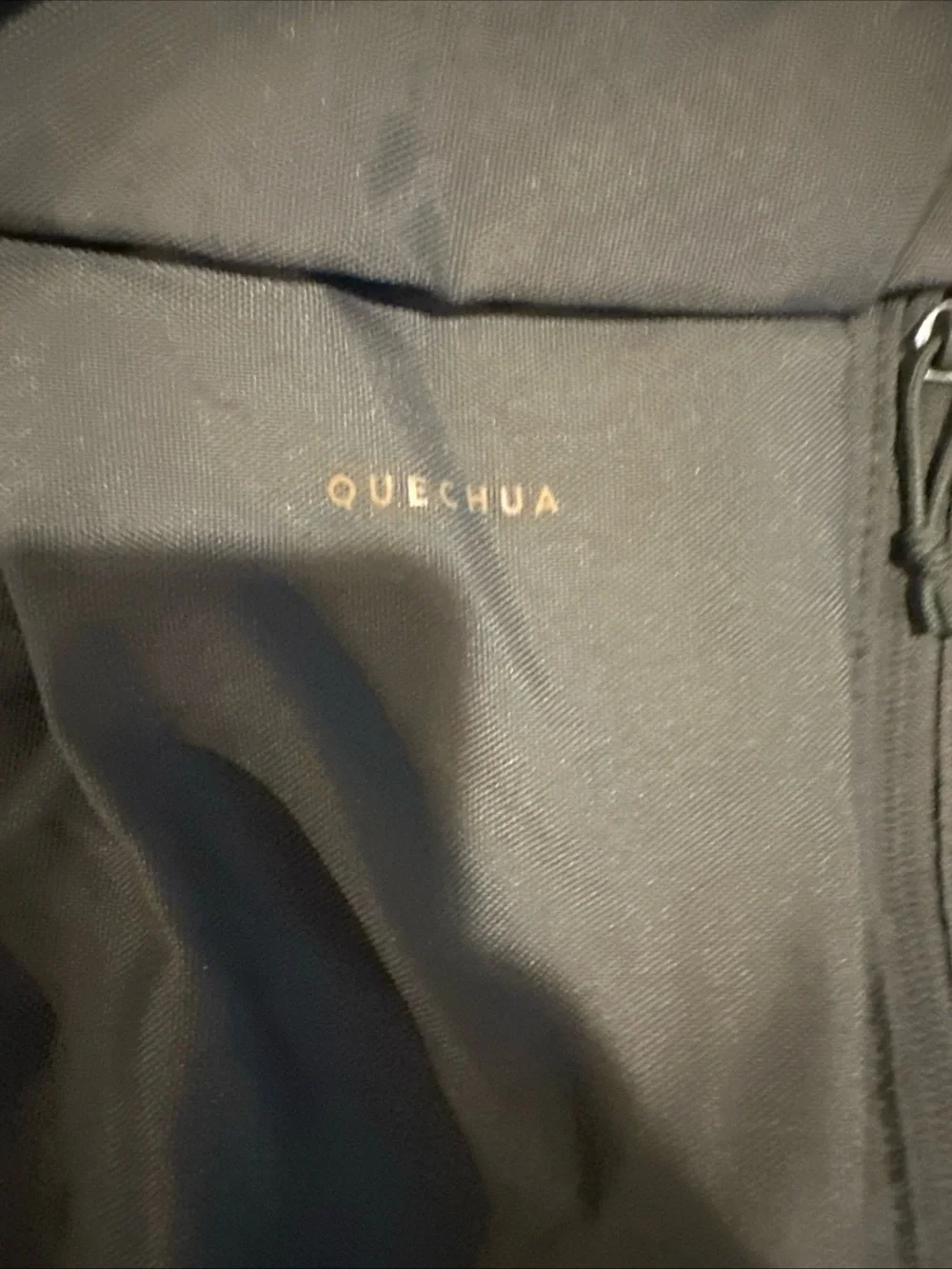 Quechua Green Backpack with Brown Base